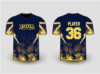 Sports gear template mockup is a perfect fit for all sports. The designs that go on casual wear, shirts, fashion apparel, and all kinds of team uniform