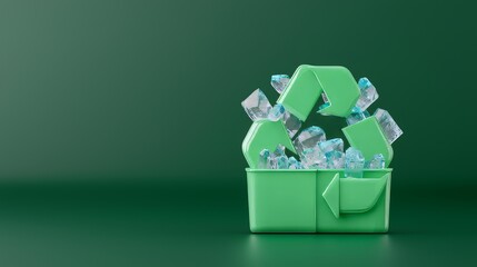 The recycling symbol on diamonds indicates that they are eco-friendly and made from recycled materials.