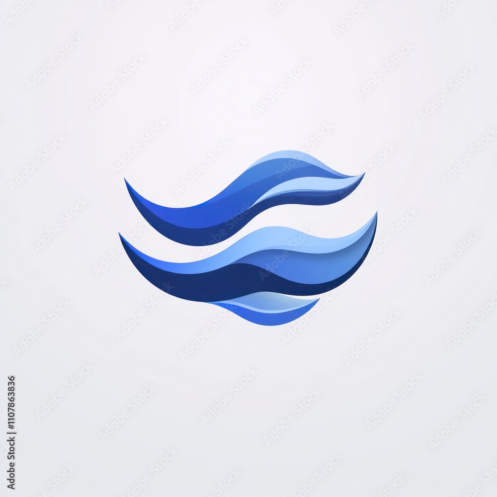 Poster here's a description and keywords for your stock photo.. abstract blue wave design, layered and flow