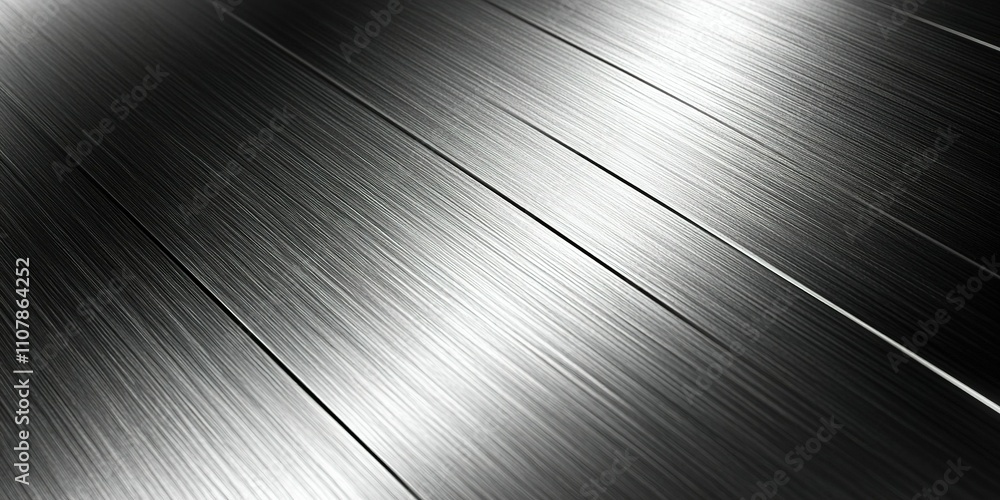 Poster reflective metal surface showcasing intricate texture and gradient under soft light
