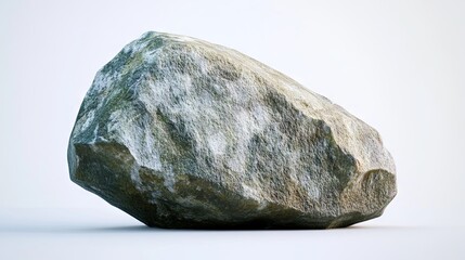 Fototapeta premium Sea stone on isolated background