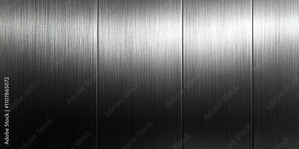 Aufkleber brushed metal surface with vertical lines reflecting light in a subtle gradient