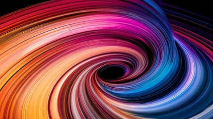 A vibrant swirl of colors creating a dynamic, abstract design that evokes motion and energy.