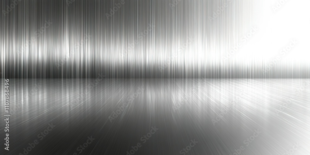 Poster reflective metallic background creates an abstract atmosphere for creative projects and digital desi