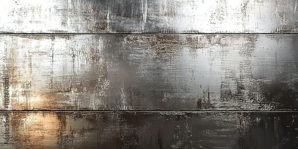 Poster metallic texture with reflections showcasing a sleek and modern design aesthetic in an artistic sett