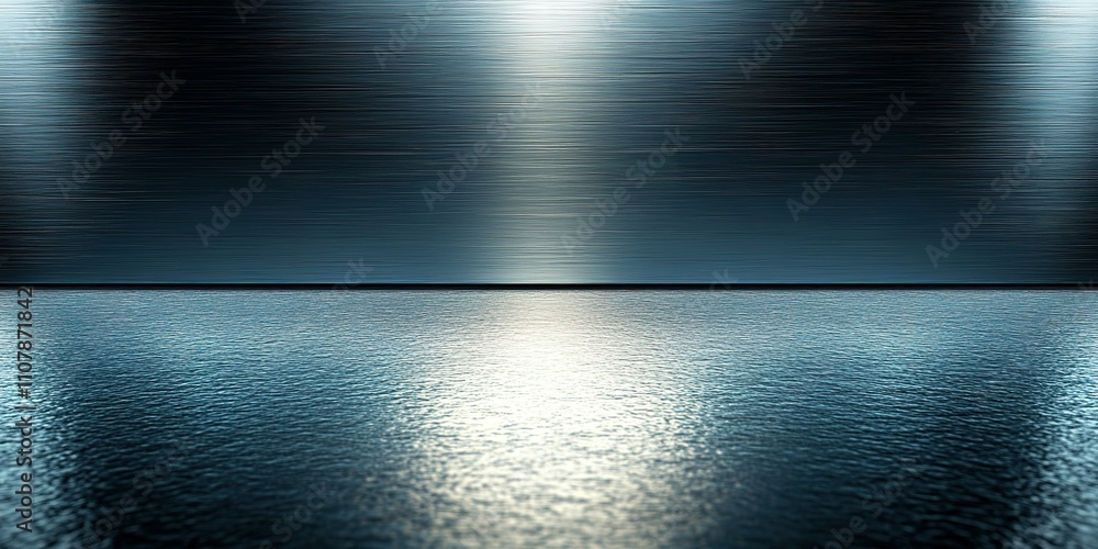 Aufkleber reflections on calm water surface under soft light at twilight creating a serene atmosphere
