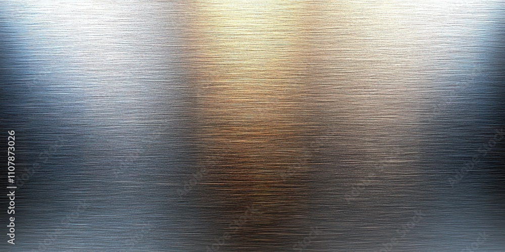 Poster reflections of light and color on a textured metallic surface in a bright indoor setting