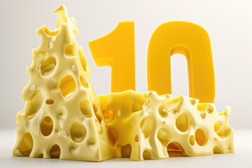 Multiple cheese slices arranged neatly