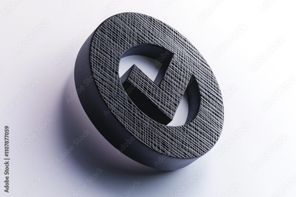 Poster a close-up shot of a black object sitting on a white surface