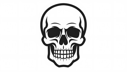 Fototapeta premium Classic Skull Icon