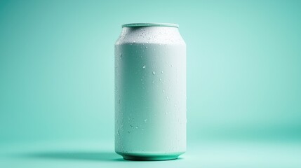 Refreshing beverage can minimalist studio product clean aesthetic close-up modern design for seo impact