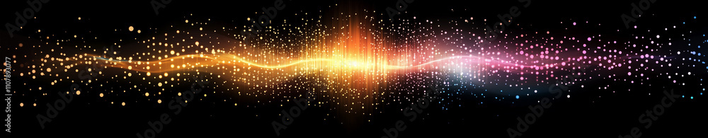 Poster digital graphic abstract banner background for ai and machine learning