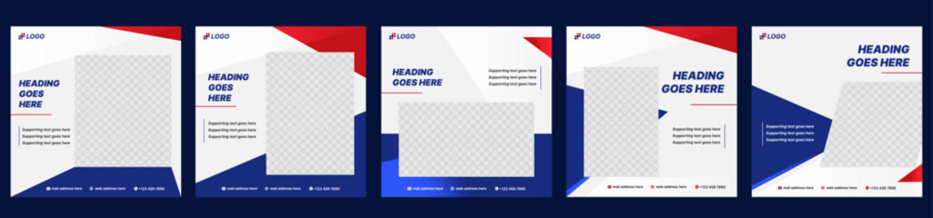 Modern Social Media Posts Design - Square Banner Designs - New Post Layout Designs