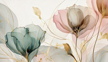 fiori stile acquarello