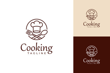 Cooking logo design vector template