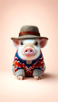 Ein Pulloverschwein.