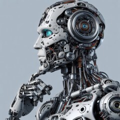 Fototapeta premium robot with a human face 