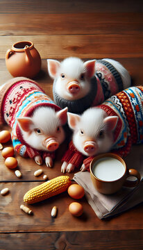 Ein Pulloverschwein.