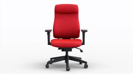 Obraz premium Red Ergonomic Office Chair