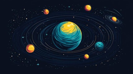 Obraz premium Cosmic Egg in Orbit