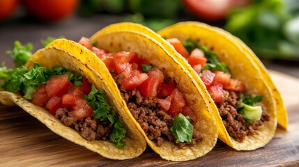 Tasty Beef Tacos with Fresh Ingredients