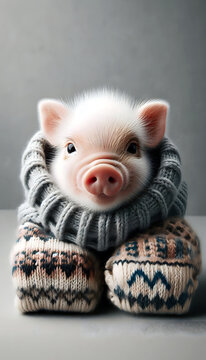 Ein Pulloverschwein.