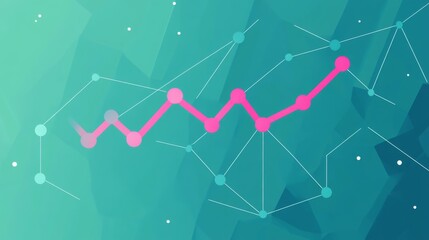 Obraz premium Geometric Growth Chart