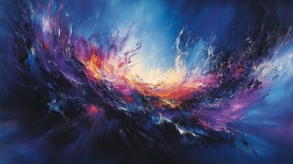 Obraz premium Vibrant Abstract Energy