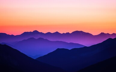 Obraz premium Sunset Mountains