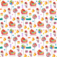 Fototapeta premium christmas seamless pattern , christmas pattern background , christmas pattern wallpaper , gift paper , wrapping paper , cute christmas pattern 