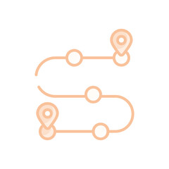 Road Map vector icon