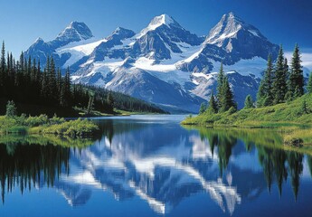 Mountain Lake Reflection