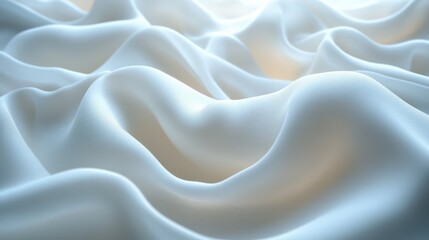 Obraz premium soft cloth with rotating shape 3d rendering