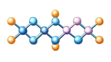 Obraz premium Molecular structure of glucose illustrating its atomic composition and bonding patterns