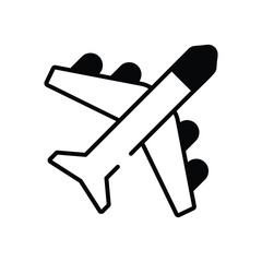 Airplane vector icon