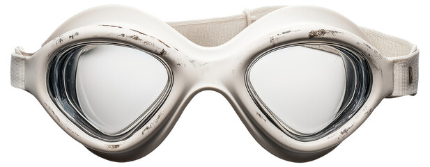 PNG Vintage swimming goggles with white frame
