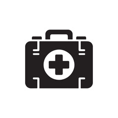 Obraz premium First Aid Kit silhouette icon