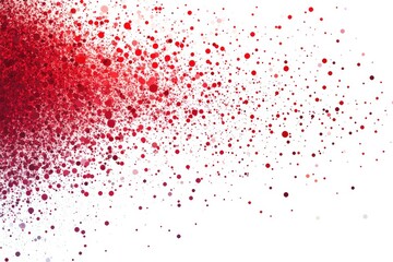 Vibrant Red Splash Abstract Art