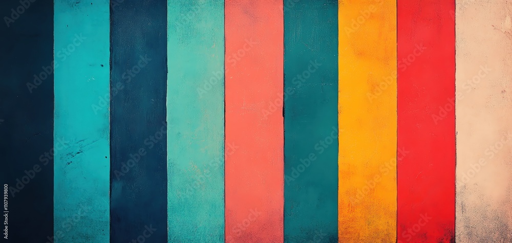 Poster a vibrant array of textured stripes in various colors for creative projects.