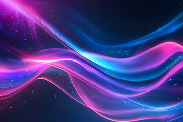 Fototapeta premium Glowing Abstract Design with Dynamic Energy and Digital Motion