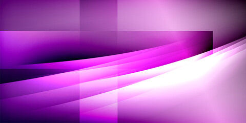 Fototapeta premium Expressive poster with shadow lines. Features technology, minimalist, and business themes, bright vibrant color schemes