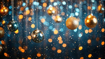A shiny party garland with metallic accents, decorating a venue for a New Year&acirc;&euro;&trade;s Eve party