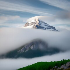 Stunning Mountain Fog Image – Perfect for Nature Blogs and Scenic Designs