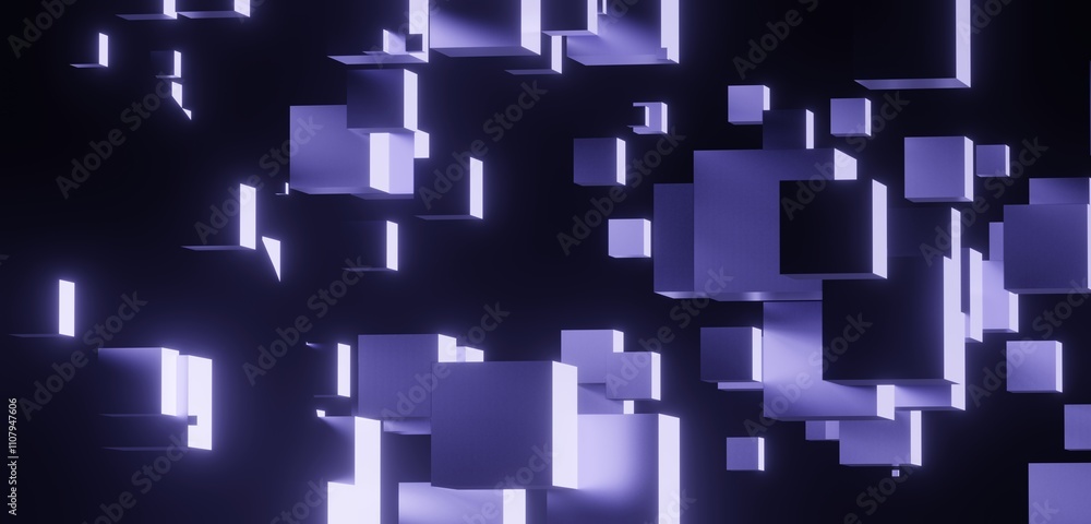 Poster abstract background geometric pattern in design 3d render