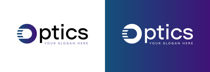 LOGO for optics company. Explore a unique Modern Optics Logo Design that elevates your Brand identity and presence