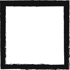 Fototapeta premium Black grunge frame creates a distressed border effect, adding a vintage or artistic touch to designs, illustrations, or photographs