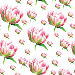 Obraz premium incredible pink flowers. for decoration and design of postcards, invitations. Wreaths. patterns .curbs