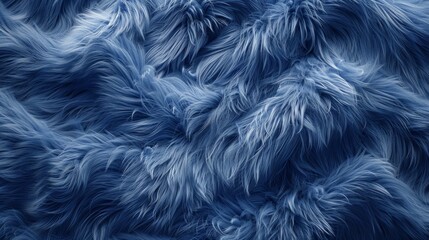 Obraz premium A close-up of soft, fluffy blue fur texture, creating a cozy and inviting visual appeal.
