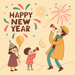 Fototapeta premium HAPPY NEW YEAR