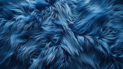 Fototapeta premium A close-up of soft, textured blue fur, creating a cozy and inviting atmosphere.